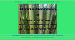 Desktop Screenshot of davisbamboo.com