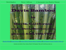 Tablet Screenshot of davisbamboo.com